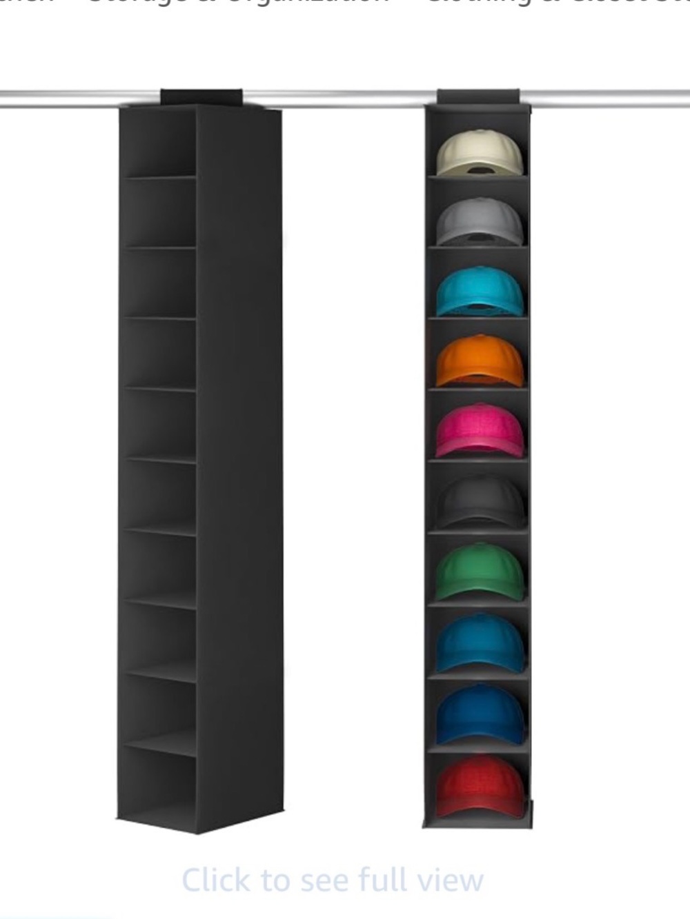Black Hanging Shelf Organizer - Versatile Home Storage